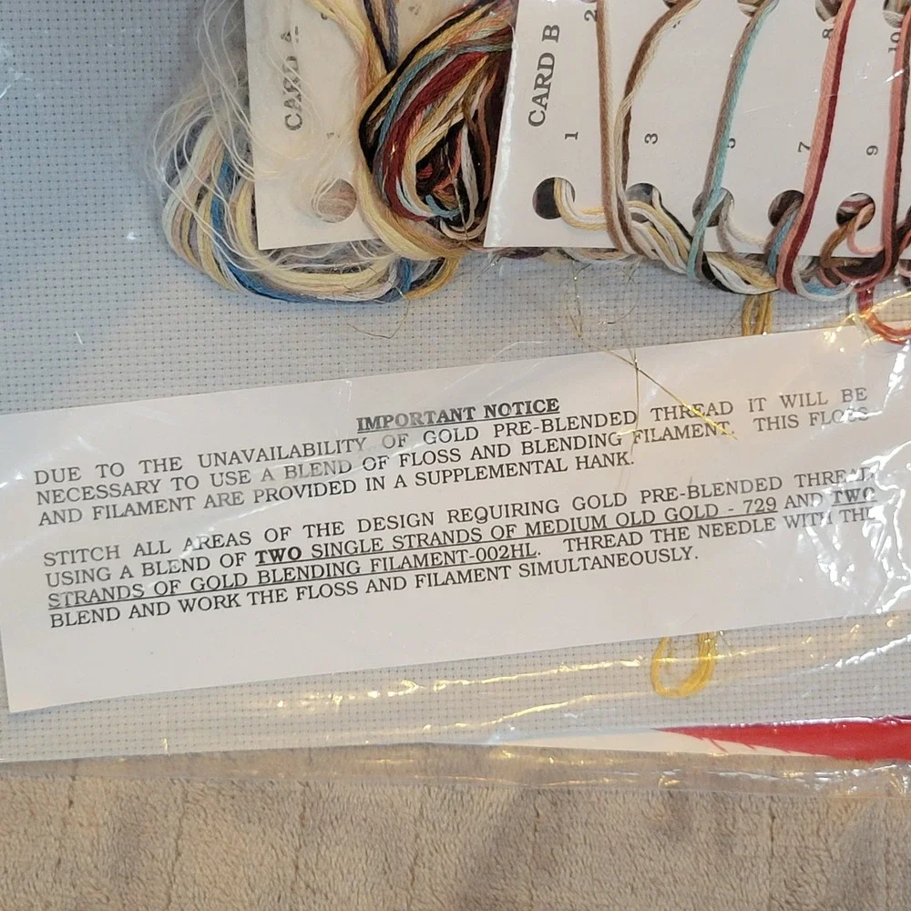 Janlynn 2 Counted‎ Cross Stitch Kits Native American Girl Fabric Floss Chart New